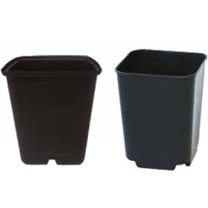 塑料花盆 - UKR Series - Cetin Elektro Plastik A.S. - 正方形 / 黑色 / 棕色