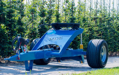 牵引拖车架 - MDE Machinebouw bv - 单车轴 / 农用 / 10吨