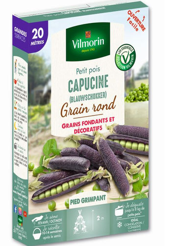蛋白豌豆种子 - Blauwshokker - Vilmorin Jardin (Vilmorin Garden/ VDB)