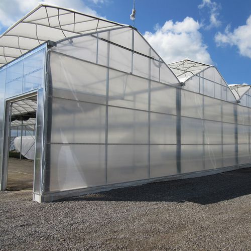 多尖顶温室 - De Cloet Greenhouse Manufacturing Ltd - 塑料 / 永久性 / 带排水沟