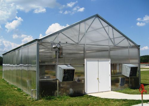 尖顶温室 - Ez-Up Peak Series - Ludy Greenhouse Manufacturing Corporation - 塑料 / 带排水沟