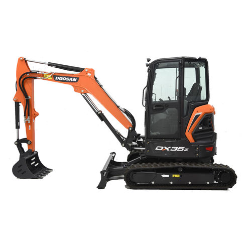 履带挖掘机 - DX35Z - DOOSAN INFRACORE CO. LTD - 液压 / 带挡板 / 小型