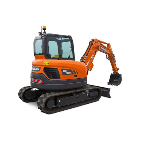 履带挖掘机 - DX62R-3 - DOOSAN INFRACORE CO. LTD - 液压 / 带挡板 / 小型