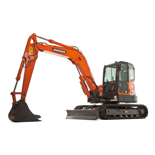 履带挖掘机 - DX85R-3 - DOOSAN INFRACORE CO. LTD - 液压 / 带挡板 / 紧凑型