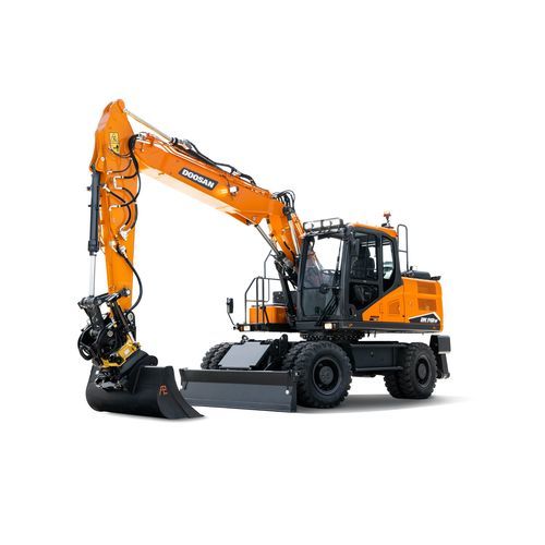液压挖掘机 - DX140W-7 - DOOSAN INFRACORE CO. LTD - 带挡板