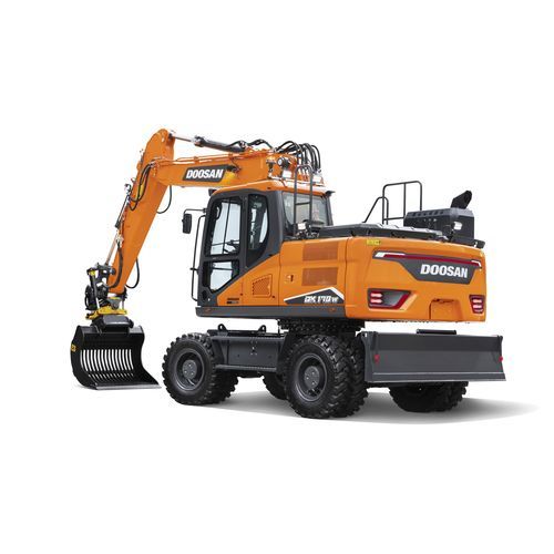 液压挖掘机 - DX170W-7 - DOOSAN INFRACORE CO. LTD - 带挡板