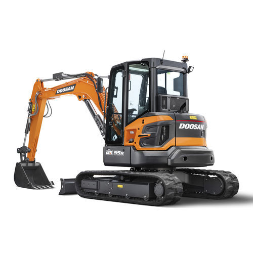 履带挖掘机 - DX55R-7 - DOOSAN INFRACORE CO. LTD - 液压 / 带挡板 / 小型