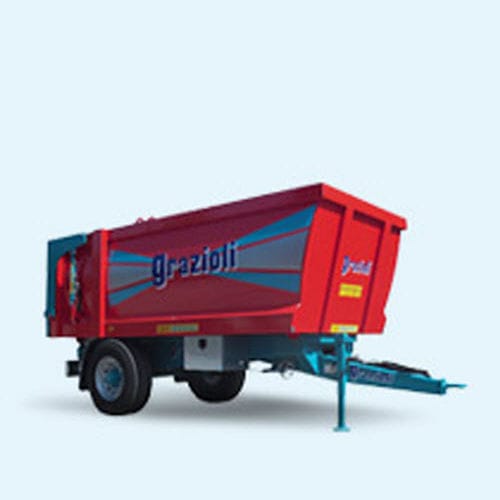 自卸拖车 - BS Domex series - GRAZIOLI REMAC Srl - 倾卸式 / 串列轮轴 / 单车轴