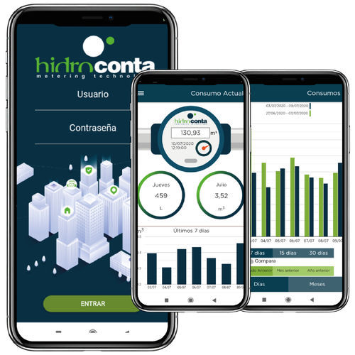 灌溉移动应用 - Hidroconta - HIDROCONTA S.A. - 监控 / 数据显示系统 / 实时