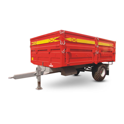 自卸拖车 - LKS-TSA-6 - LUKAS MAKINE VE DIS TIC. LTD. STI. - 单车轴 / 农用 / 0 t...10 t