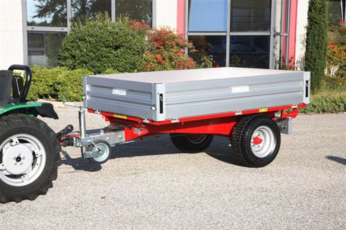 侧卸拖车 - RPE 210, RPE 240 - OFFICINE METALMECCANICHE RAVENNA Snc - 倾卸式 / 单车轴 / 农用