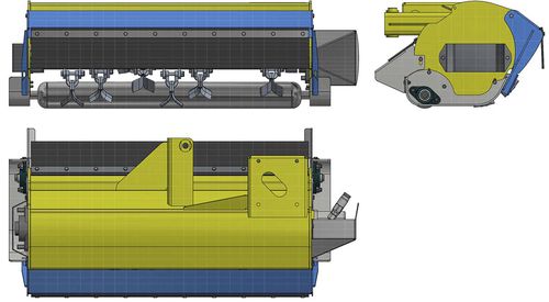 香草割台 - Testate Trincianti - OFFICINA MECCANICA B E G SRL - 刚性 / 拖拉机安装式