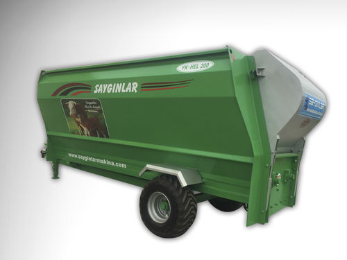 卧式立式饲料搅拌机 - YK-HEL 200 - Sayginlar Agriculture Machinery Ltd. - 牵引式 / 双螺杆 / PTO驱动