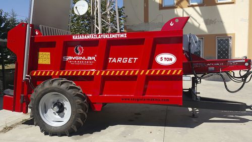 牵引式撒肥机 - TARGET 5 - Sayginlar Agriculture Machinery Ltd. - 垂直喷洒 / 单车轴