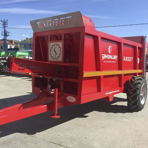 牵引式撒肥机 - TARGET 7 - Sayginlar Agriculture Machinery Ltd. - 垂直喷洒 / 单车轴