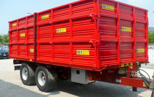 侧卸拖车 - RT Series - MP International Srl - 倾卸式 / 双车轴 / 农用