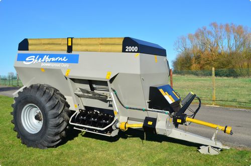 牵引式有机肥抛撒车 - Powerspread Dairy Series - Shelbourne Reynolds Engineering - 水平喷洒 / 单车轴