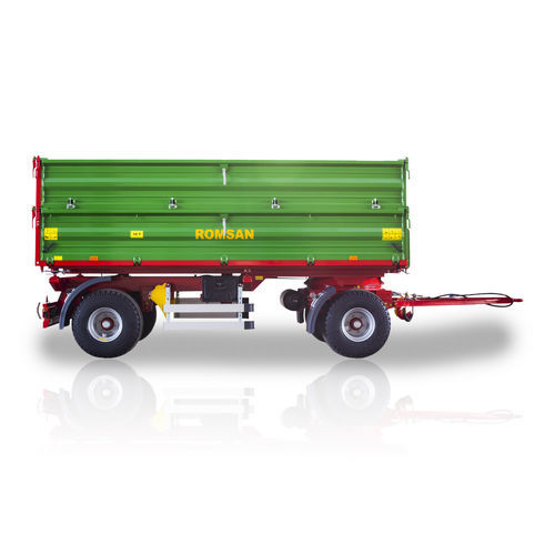 倾卸式拖车 - R100CSGA4P - ROMSAN TARIM SAN. VE DIŞ TİC.A.Ş. - 悬挂式 / 双车轴 / 农用