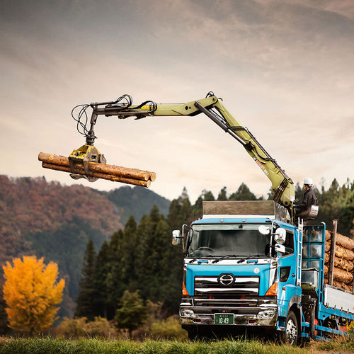 卡车安装式伐木起重机 - LOGLIFT 105Z series - HIAB AB - 折臂式