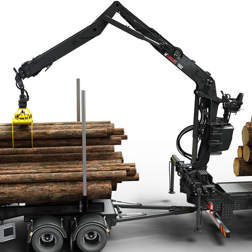 卡车安装式伐木起重机 - LOGLIFT 150Z series - HIAB AB - 折臂式
