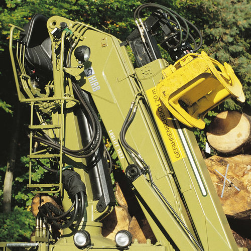卡车安装式伐木起重机 - LOGLIFT 165Z series - HIAB AB - 折臂式
