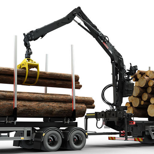 卡车安装式伐木起重机 - JONSERED 1400Z series - HIAB AB - 折臂式