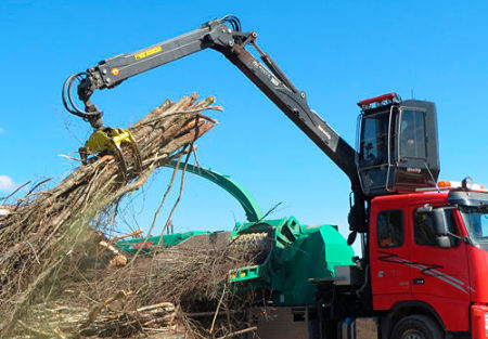 树枝粉碎机伐木起重机m142ft