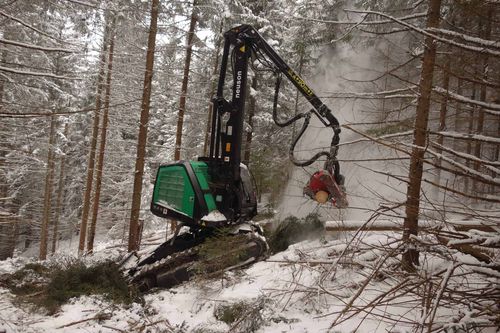 履带式联合伐木机 - 204 HVT - Neuson Forest GmbH - 带吊车 / 坡地