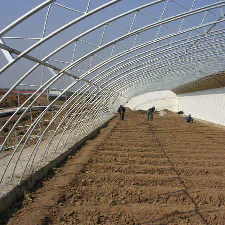 单拱温室 - Sunmax Greenhouse Technology Co., Ltd. - 塑料 / 带太阳能面板 / 木质结构