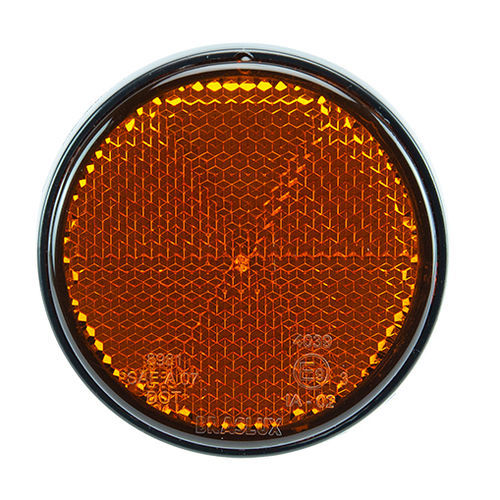 圆形反光板 - 8981 - Braslux Industria de Autopecas Ltda - 琥珀（黄色信号） / 晶体 / 红宝