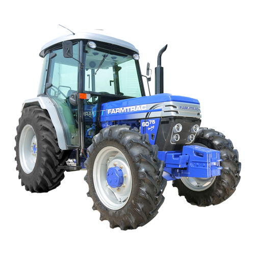 低车身拖拉机 - Farmtrac 6075 Pro - FARMTRAC TRACTORS EUROPE - 同步机械传动式 / 带驾驶室 / 三点悬挂