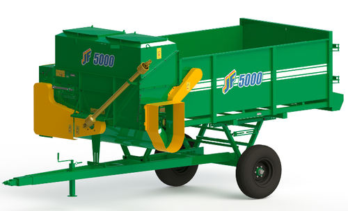 自卸拖车 - JF 5000 - JF Máquinas - 单车轴 / 牲畜饲料