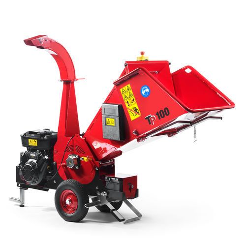 牵引式树枝粉碎机 - 100 MOBILE - Linddana A/S - 自走式 / 带轮 / 汽油机