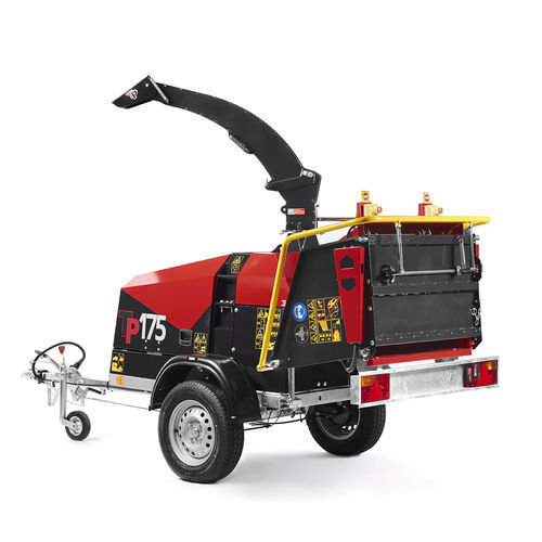 牵引式树枝粉碎机 - 175 MOBILE P - Linddana A/S - 汽油机 / 液压供给
