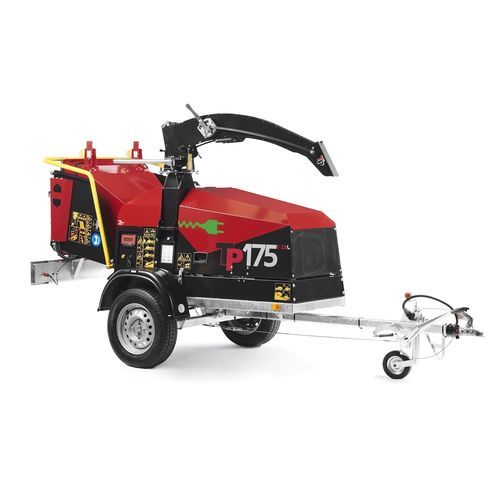 牵引式树枝粉碎机 - 175 MOBILE Z.E. - Linddana A/S - 电动 / 液压供给