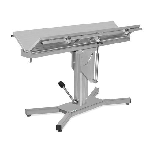 液压操作动物手术台 - 602070 - Eickemeyer Veterinary Equipment Ltd - 长方形 / 不锈钢