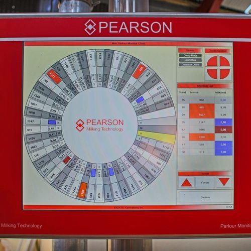 挤奶厅监控系统 - Pearson International - 挤奶 / 视频 / 实时