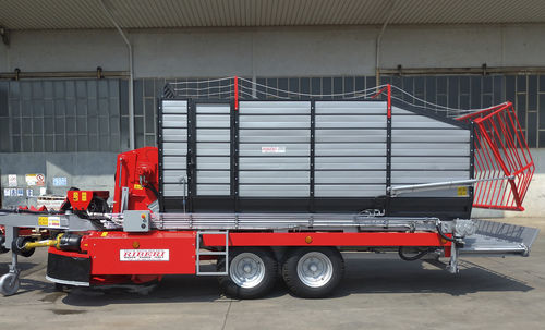 自动装载式拖车 - RS 65 SB - RIBERI - 双车轴 / 牲畜饲料 / 自卸