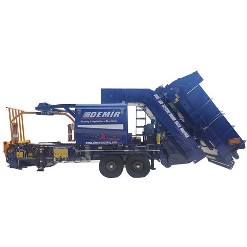 圆秸秆压缩机 - DMR - DEMIR PACKING AND AGRICULTURAL MACHINERY - 固定腔室 / 青贮 / 草捆包膜机