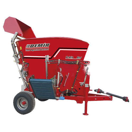 立式立式饲料搅拌机 - DEMIR PACKING AND AGRICULTURAL MACHINERY - 悬挂式 / 侧边卸载 / 单螺杆