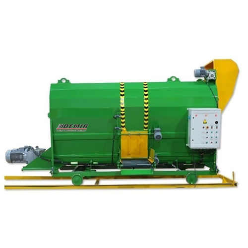 卧式立式饲料搅拌机 - DEMIR PACKING AND AGRICULTURAL MACHINERY - 牵引式 / 侧边卸载 / 双螺杆