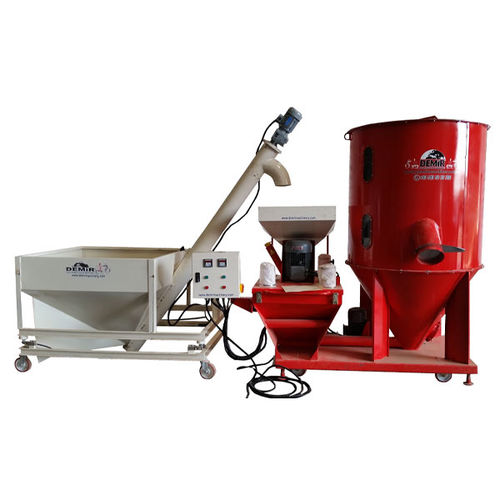 饲料磨粉机 - DEMIR PACKING AND AGRICULTURAL MACHINERY - 谷物 / 移动式 / 带混合器