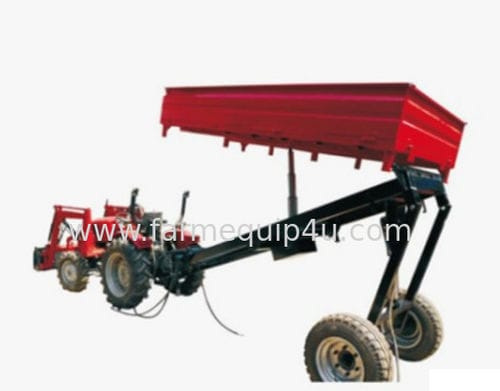 倾卸式拖车 - T3WTH series  - Hangzhou SanSen Hardware Machinery Co.,Ltd - 半悬挂式 / 单车轴 / 农用