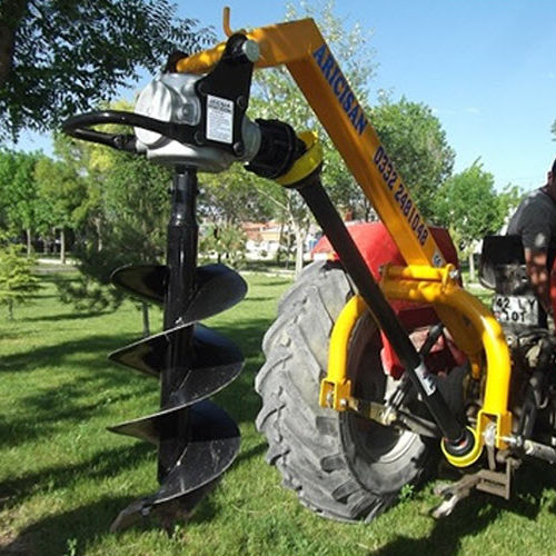 液压螺旋钻 - HP-20 - KZM Trenching Machines ind.Trade.Co.Ltd. - 拖拉机悬挂 / 三点悬挂