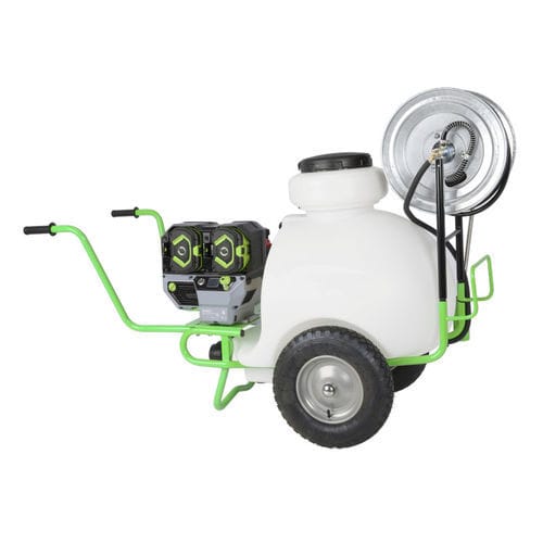 电池式轮式喷雾机 - CAR-E-2R - M.M.SRL - 用于消毒 / 温室 / 花园