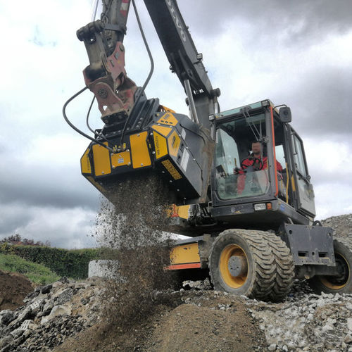 筛分铲斗 - MB-HDS314 - MB Crusher - 用于挖掘 / 用于道路工程 / 用于铸造车间