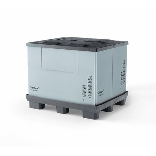 折叠托盘箱 - CabCube 2.0 (9F) - Cabka Group GmbH - 塑料 / 带盖 / 可嵌套