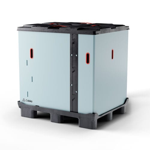 塑料托盘箱 - CabCube 4840 () - Cabka Group GmbH - 带盖 / 堆垛 / 折叠