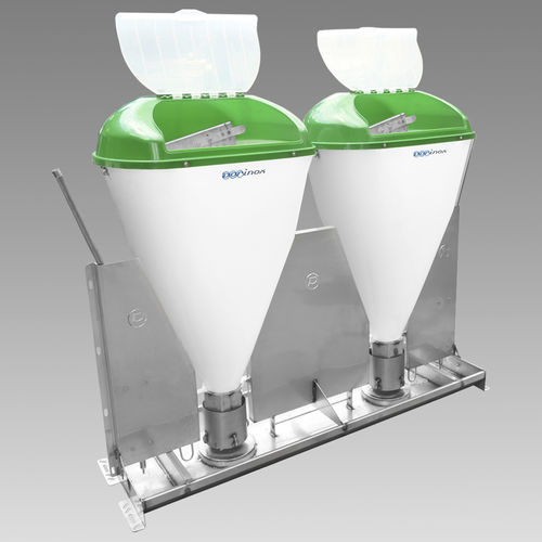 猪崽漏斗喂食器 - EVO-1500D - PORINOX SL - 不锈钢 / 多入口