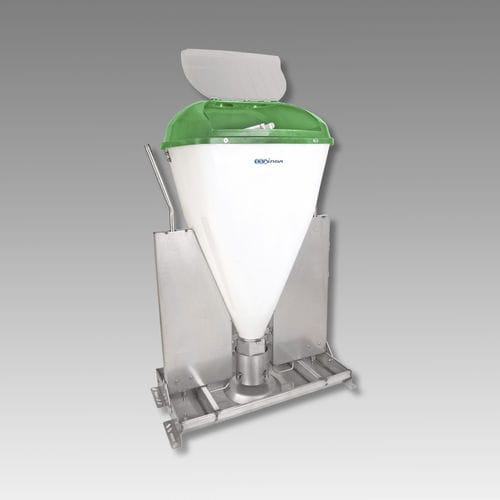 猪用漏斗喂食器 - EVO-800D - PORINOX SL - 猪崽 / 不锈钢 / 多入口